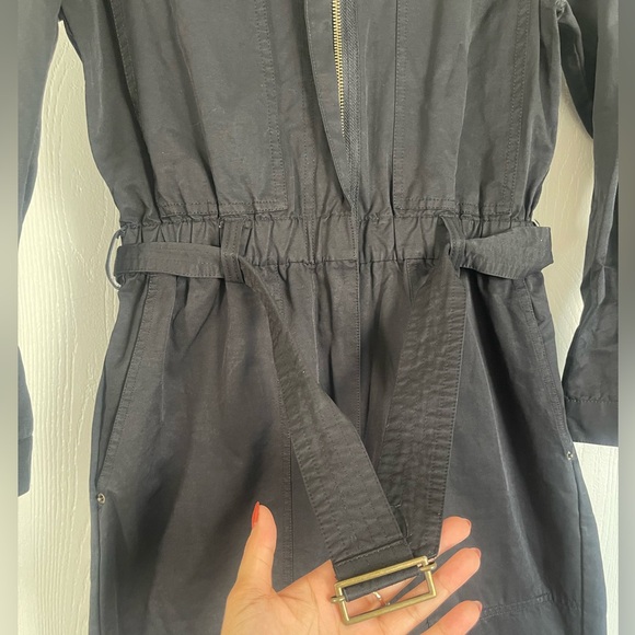 Zara Navy Blue Utility Jumpsuit - Picture 4 of 4